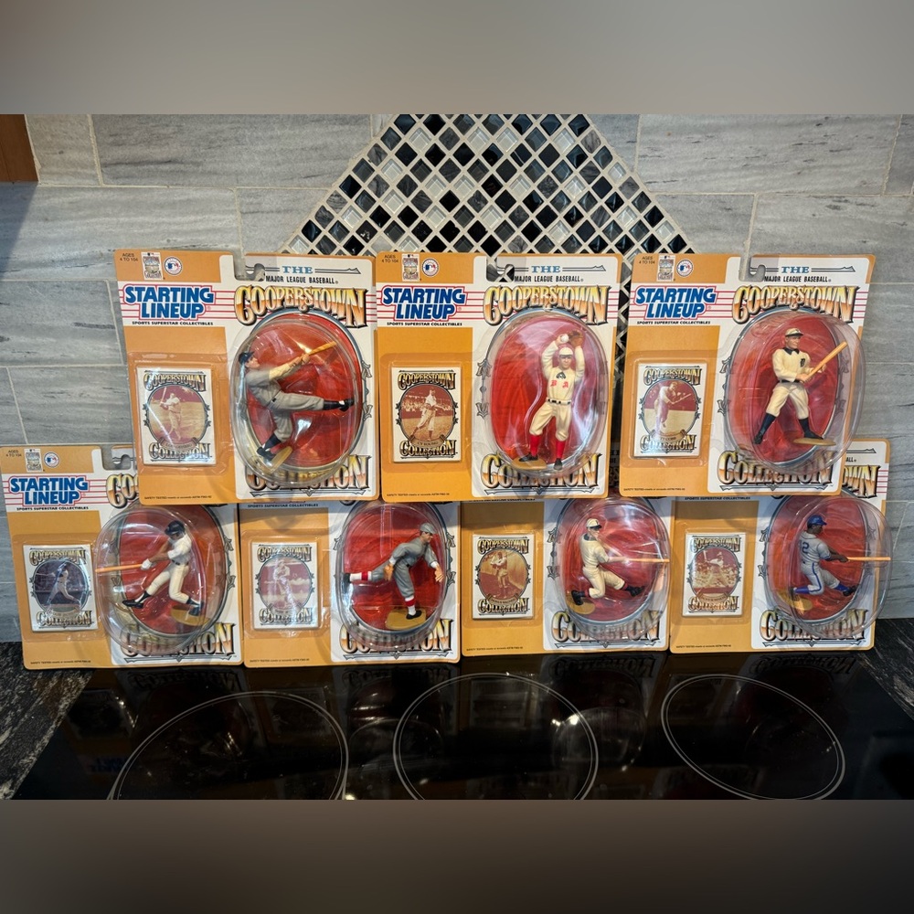 Rare 1993 Starting Lineup Cooperstown Collection Baseball Figurines